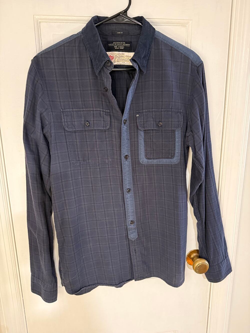 All Saints Millerain Special Edition Button Down Men's X-Small